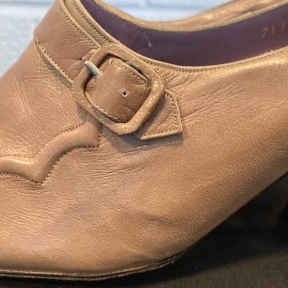 Vintage Davids Handmade Leather Heels made in Greece – ARCHIVAL PIECE - Picture 5 of 12